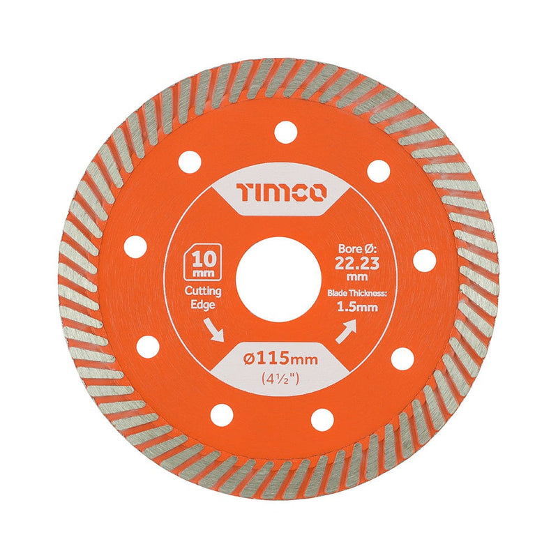TIMCO Powertool Accessories TIMCO Premium Tile & Ceramic Blade - 115 x 22.2