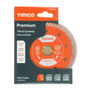 TIMCO Powertool Accessories TIMCO Premium Tile & Ceramic Blade - 115 x 22.2