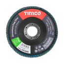 TIMCO Powertool Accessories TIMCO Set of Flap Discs Zirconium Type 29 Conical P40 Grit - 115 x 22.23