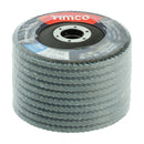 TIMCO Powertool Accessories TIMCO Set of Flap Discs Zirconium Type 29 Conical P80 Grit - 115 x 22.23