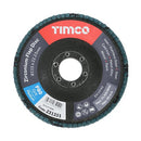 TIMCO Powertool Accessories TIMCO Set of Flap Discs Zirconium Type 29 Conical P80 Grit - 115 x 22.23