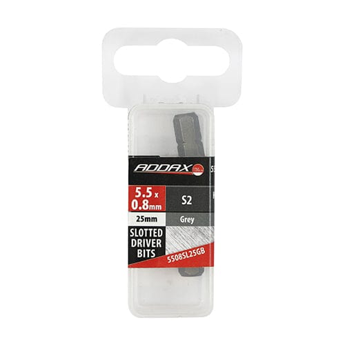 TIMCO Powertool Accessories TIMCO Slotted Driver Bit S2 Grey