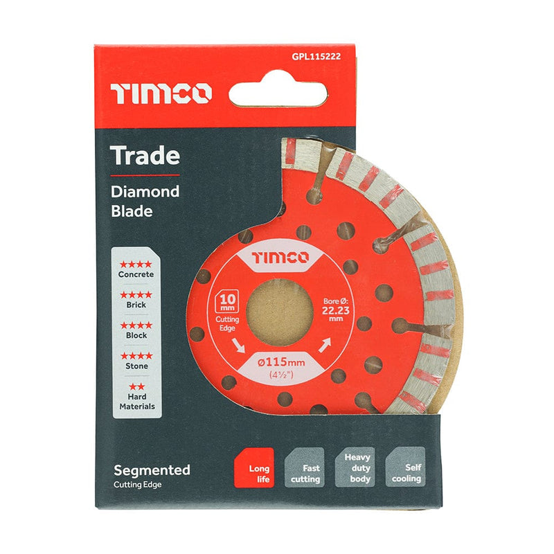 TIMCO Powertool Accessories TIMCO Trade Diamond Blade Segmented