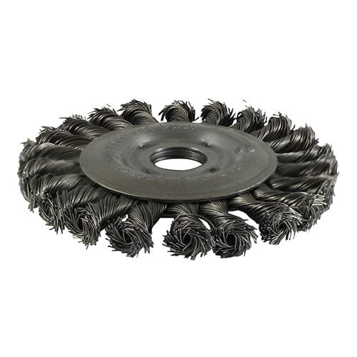 TIMCO Powertool Accessories TIMCO Wheel Brush Twisted Knot Steel Wire - 125mm
