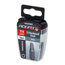 TIMCO Powertool Accessories TX10 x 25 / 10 / Blister Pack TIMCO TX Drive Driver Bit S2 Grey