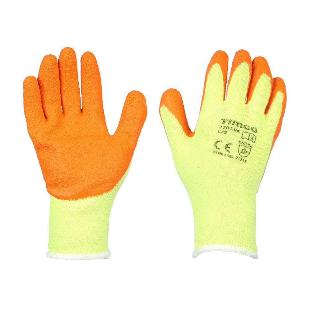 Timco Eco Grip Crinkle Latex Coated Polycotton Gloves - Pack Qty - 1 Ea
