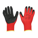 TIMCO PPE Medium Light Grip Glove Crinkle Latex Coated Polyester Gloves