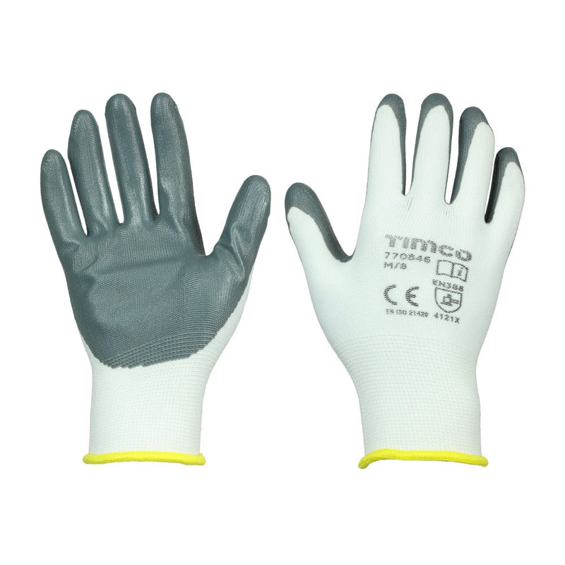 TIMCO PPE Medium TIMCO Secure Grip Smooth Nitrile Foam Coated Polyester Gloves
