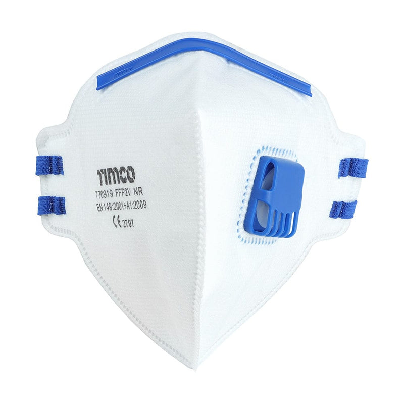 TIMCO PPE One Size / 10 / Box TIMCO FFP2 Fold Flat Valved Masks