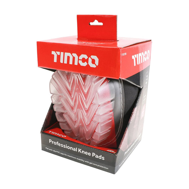 TIMCO PPE TIMCO Professional Anti-Slip and Anti-Rock Knee Pads with Gel Protection, Velcro Fastening. Pair