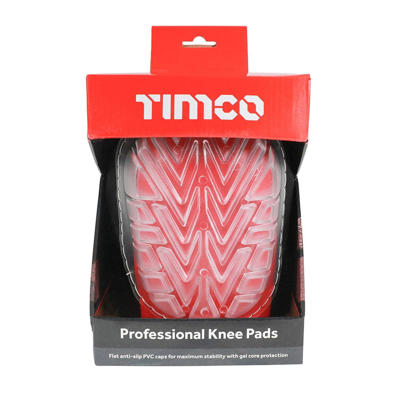 TIMCO PPE TIMCO Professional Anti-Slip and Anti-Rock Knee Pads with Gel Protection, Velcro Fastening. Pair