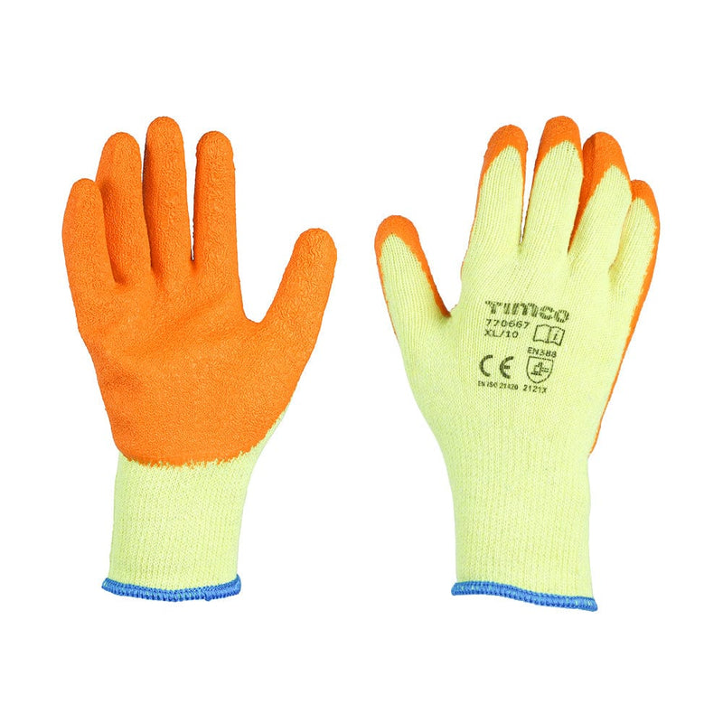 TIMCO PPE X Large TIMCO Eco Grip Crinkle Latex Coated Polycotton Gloves