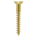 TIMCO Screws 10 x 2 / 100 TIMCO Solid Brass Countersunk Woodscrews