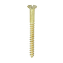 TIMCO Screws 12 x 2 1/2 / 100 TIMCO Solid Brass Countersunk Woodscrews