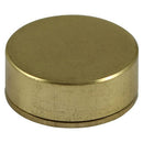 TIMCO Screws 12mm TIMCO Threaded Screw Caps Solid Brass Satin Brass