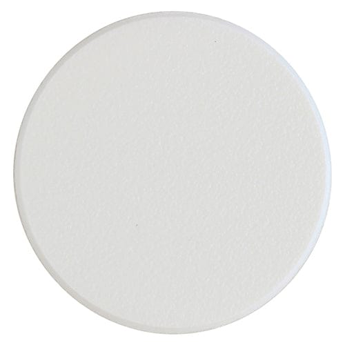 Timco Self-Adhesive Screw Cover Caps White Matt - 13Mm