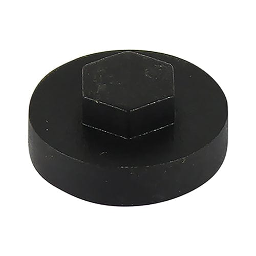 TIMCO Screws 16mm TIMCO Hex Head Cover Caps Black