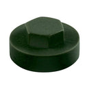 TIMCO Screws 16mm TIMCO Hex Head Cover Caps Juniper Green