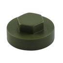 TIMCO Screws 16mm TIMCO Hex Head Cover Caps Olive Green