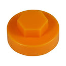TIMCO Screws 16mm TIMCO Hex Head Cover Caps Tangerine