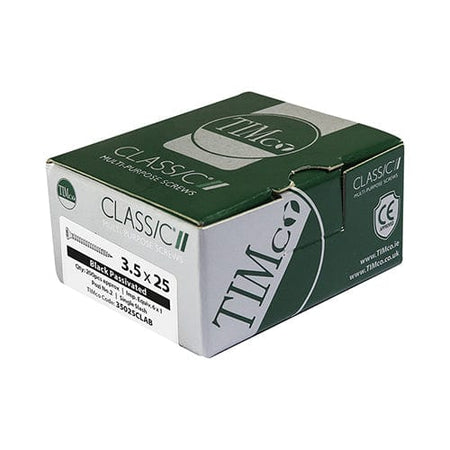TIMCO Screws 3.5 x 16 TIMCO Classic Multi-Purpose Countersunk Black Woodscrews