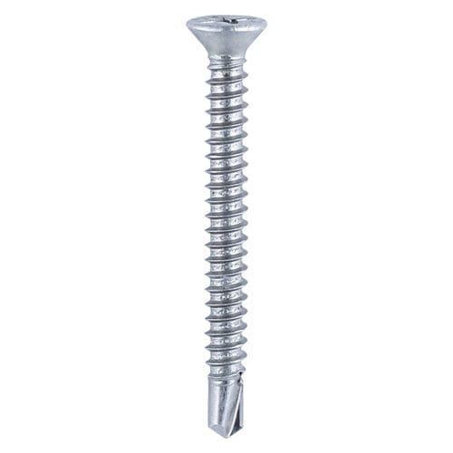 TIMCO Screws 3.9 x 13 TIMCO Window Fabrication Screws Countersunk with Ribs PH Self-Tapping Self-Drilling Point Zinc