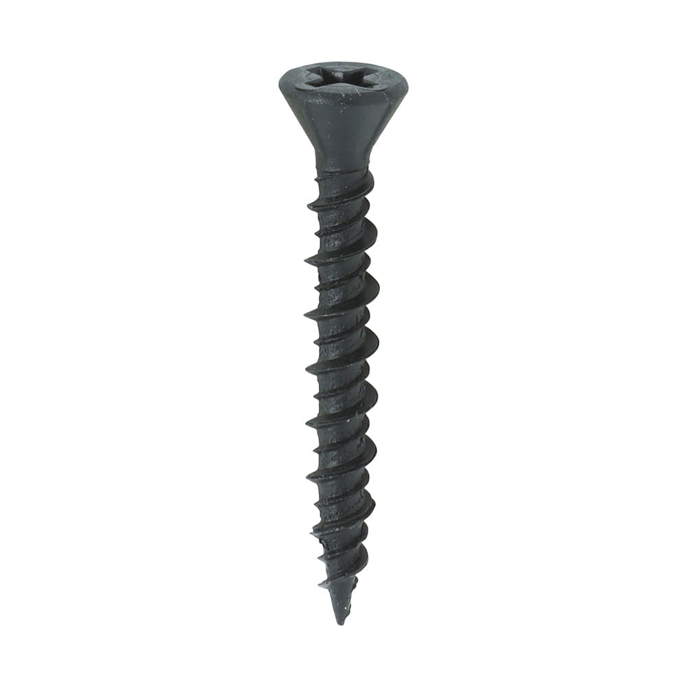 Timco Drywall Reduced Countersunk Black Dense Board Screws - Pack Qty - 1000 Pcs