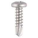 TIMCO Screws 4.2 x 13 TIMCO Window Fabrication Screws Pan PH Self-Tapping Self-Drilling Point Martensitic Stainless Steel & Silver Organic