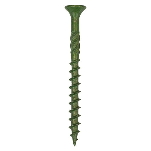 Decking Screws Green Exterior - PZ - Double Countersunk - 4.5 x 50 (9 x 2in) Box (50TDECK)