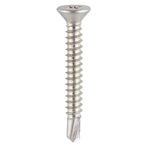 TIMCO Screws 4.8 x 25 / 1000 TIMCO Window Fabrication Screws Countersunk PH Metric Thread Self-Drilling Point Zinc