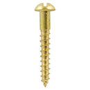 TIMCO Screws 4 x 1/2 TIMCO Solid Brass Round Head Woodscrews