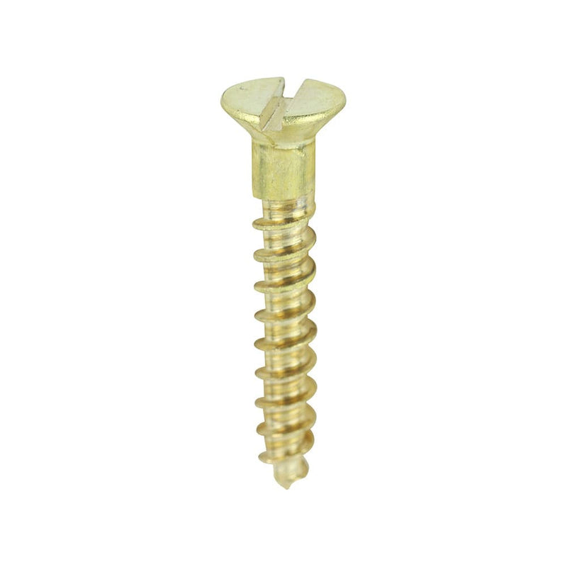 TIMCO Screws 4 x 3/4 / 200 TIMCO Solid Brass Countersunk Woodscrews