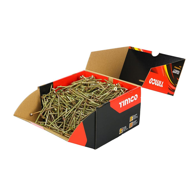 TIMCO Screws 5.0 x 80 TIMCO Velocity Premium Multi-Use Countersunk Gold Woodscrews - Industry Packs