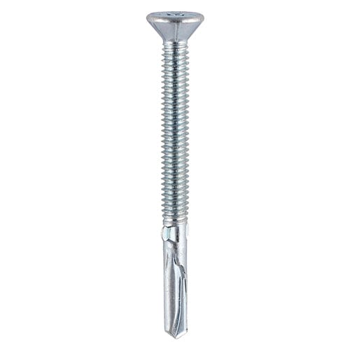 TIMCO Screws 5.5 x 100 / 100 TIMCO Self-Drilling Wing-Tip Steel to Timber Heavy Section Silver Screws
