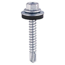 TIMCO Screws 5.5 x 19 TIMCO Self-Drilling Light Section Silver Screws with EPDM Washer