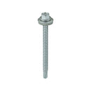 TIMCO Screws 5.5 x 70 TIMCO Self-Drilling Light Section Screws Exterior Silver with EPDM Washer