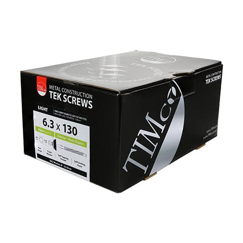 TIMCO Screws 6.3 x 110 TIMCO Self-Drilling Fiber Cement Board Exterior Silver Screw with BAZ Washer