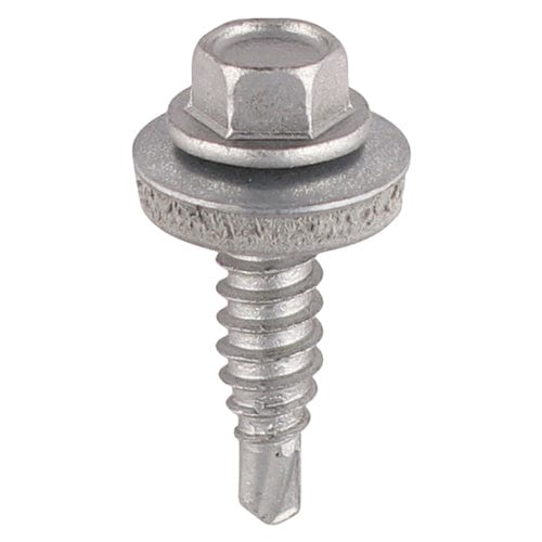 TIMCO Screws 6.3 x 22 TIMCO Sheet Steel Stitching Screws Exterior Silver with EPDM Washer