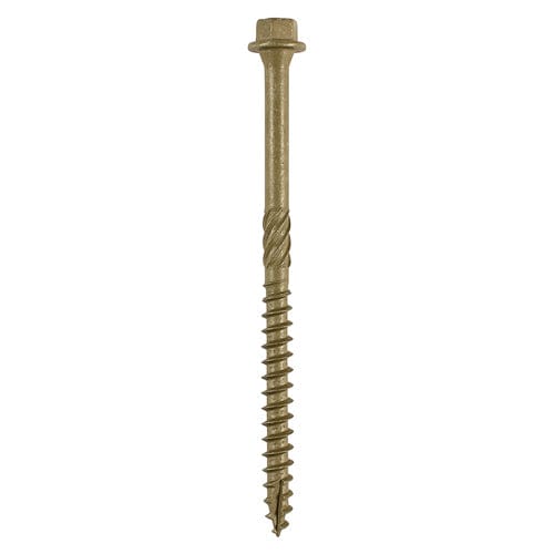 TIMCO Screws 6.7 x 100 TIMCO Timber Screws Hex Flange Head Exterior Green