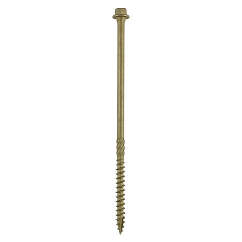 TIMCO Screws 6.7 x 125 TIMCO Timber Screws Hex Flange Head Exterior Green