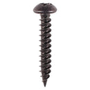 TIMCO Screws 6 x 1 / 20 TIMCO Twin-Threaded Round Head Black Woodscrews