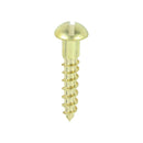 TIMCO Screws 6 x 3/4 TIMCO Solid Brass Round Head Woodscrews