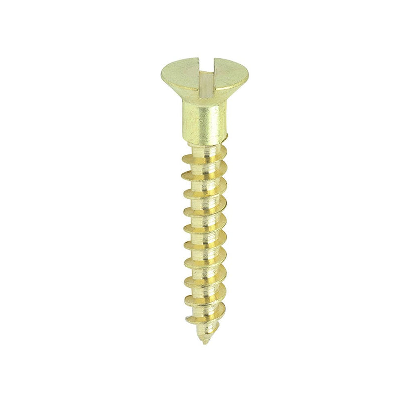 TIMCO Screws 7 x 1 / 200 TIMCO Solid Brass Countersunk Woodscrews