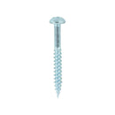 TIMCO Screws 8 x 1 1/2 TIMCO Twin-Threaded Round Head Silver Woodscrews