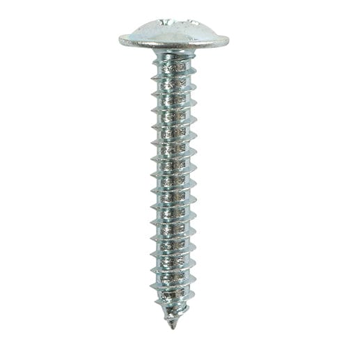 TIMCO Screws 8 x 1 / 12 TIMCO Self-Tapping Flange Head Silver Screws