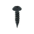 TIMCO Screws 8 x 5/8 TIMCO Twin-Threaded Round Head Black Woodscrews