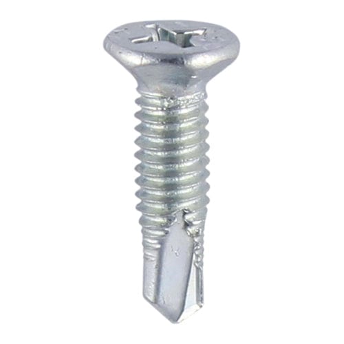 TIMCO Screws M4 x 13 TIMCO Window Fabrication Screws Countersunk Facet PH Metric Thread Self-Drilling Point Zinc