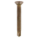 TIMCO Screws M4 x 16 / 1000 TIMCO Window Fabrication Screws Countersunk PH Metric Thread Self-Drilling Point Yellow
