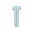 TIMCO Screws M5 x 20 TIMCO Machine Pan Head Silver Screws