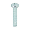 TIMCO Screws M5 x 25 TIMCO Machine Pan Head Silver Screws